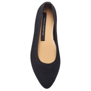 French Connection Black Caputo Round Toe Ballet Shoe